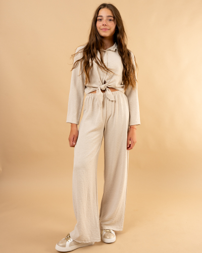 Pantalon large strass