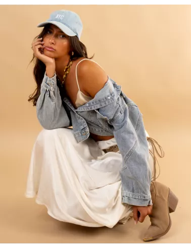 Jupe longue satinée