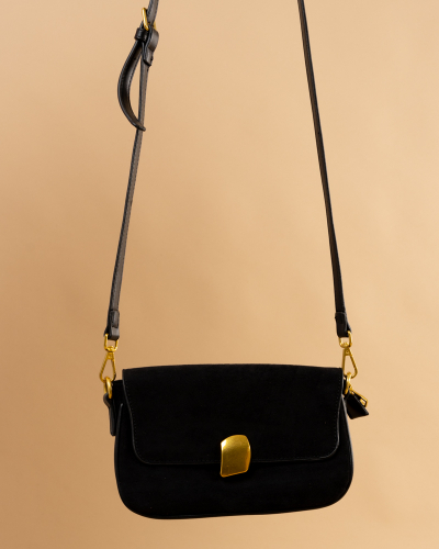 Pochette effet daim