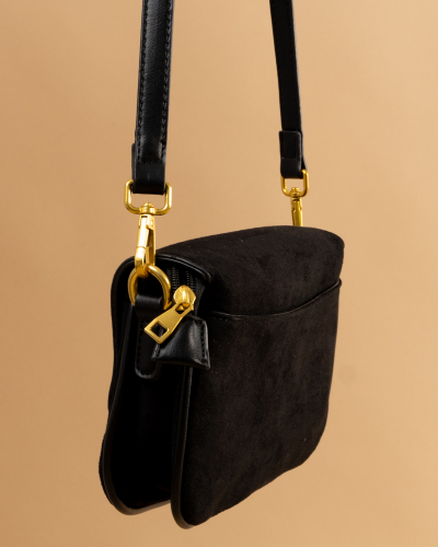 Pochette effet daim