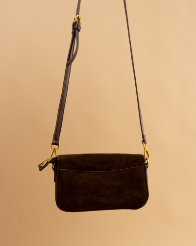 Pochette effet daim