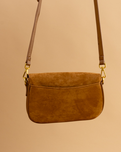 Pochette effet daim
