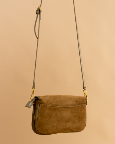 Pochette effet daim