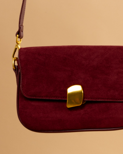 Pochette effet daim