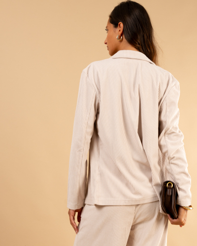 Veste velours côtelé
