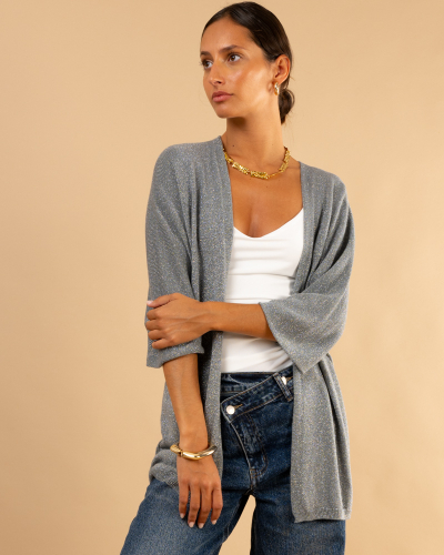 Veste maille lurex