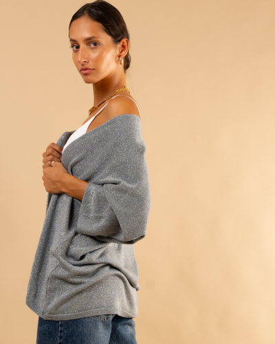 Veste maille lurex