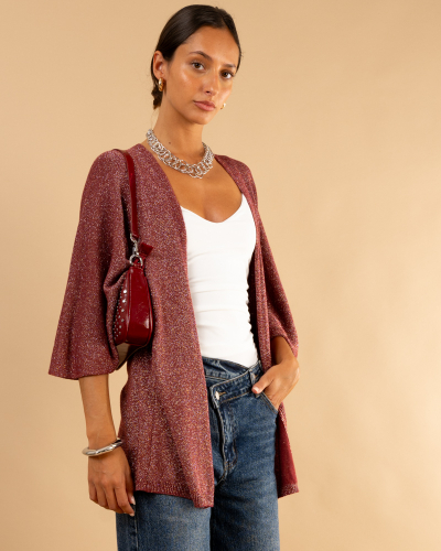 Veste maille lurex