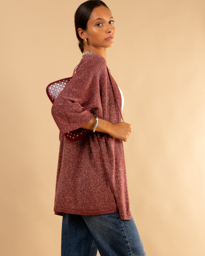 Veste maille lurex