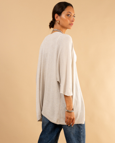 Gilet maille lurex