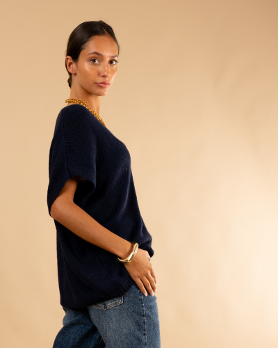 Gilet oversize maille