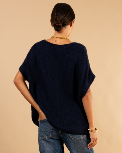 Gilet oversize maille