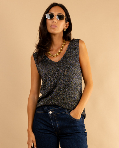 Débardeur maille lurex