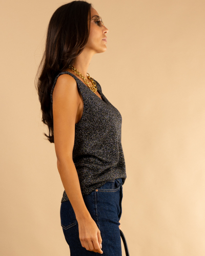 Débardeur maille lurex