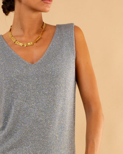 Débardeur maille lurex