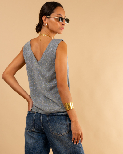 Débardeur maille lurex