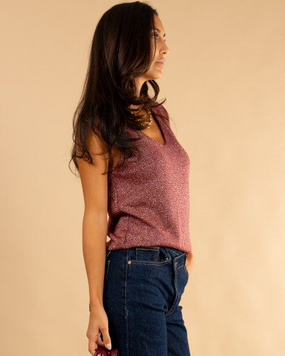 Débardeur maille lurex