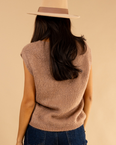 Pull sans manches alpaga