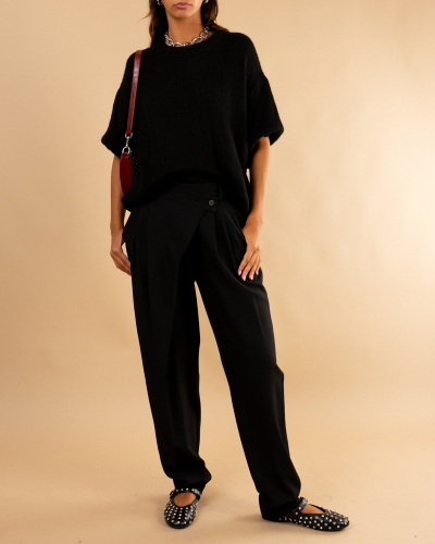Pantalon bouton décalé Alix