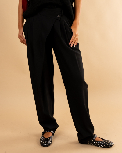 Pantalon bouton décalé Alix