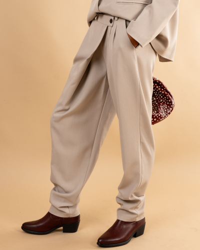 Pantalon bouton décalé Alix