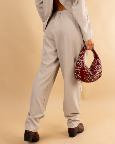 Pantalon bouton décalé Alix