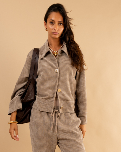 Veste velours structuré Maelle