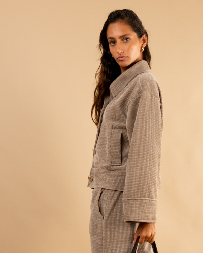 Veste velours structuré Maelle