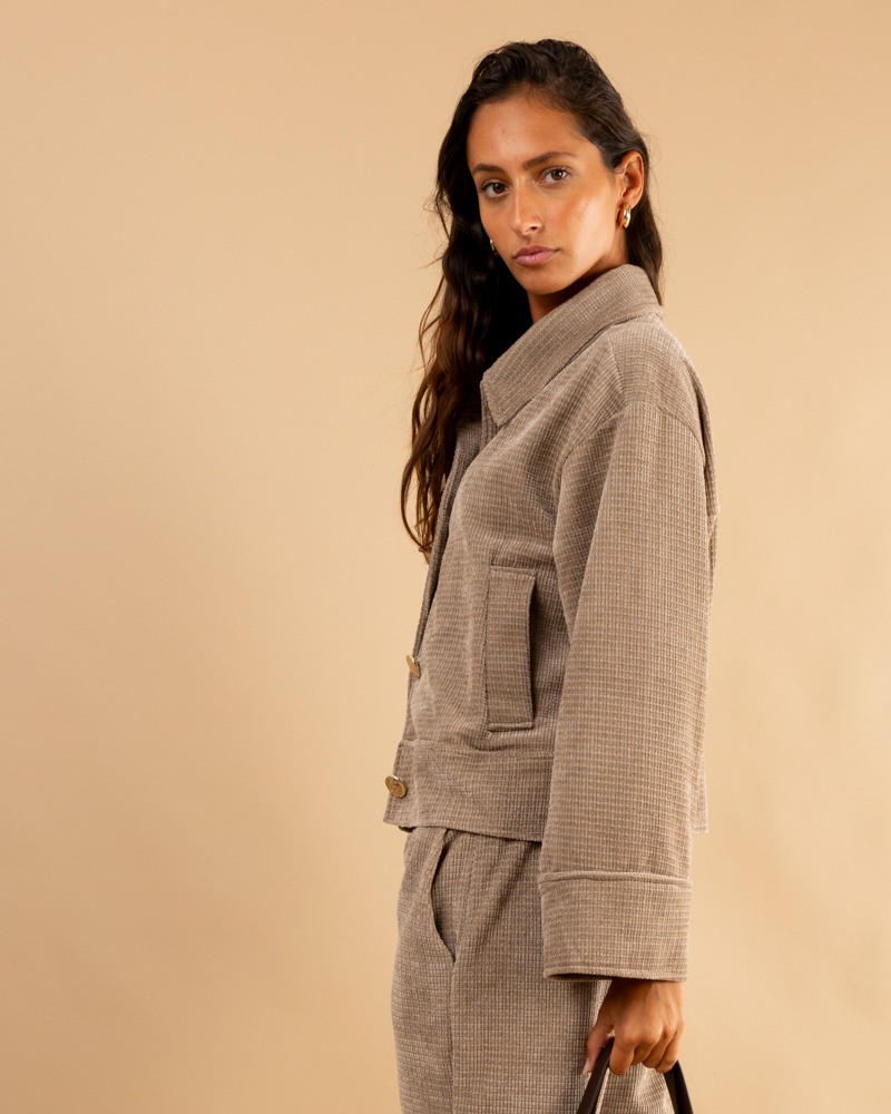 Veste velours structuré Maelle