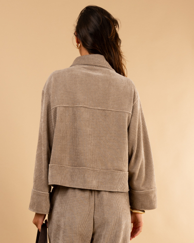 Veste velours structuré Maelle