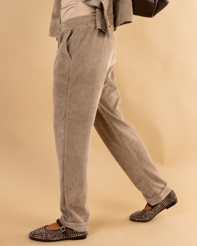 Pantalon velours structuré Maelle