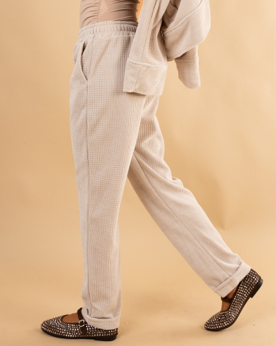 Pantalon velours structuré Maelle