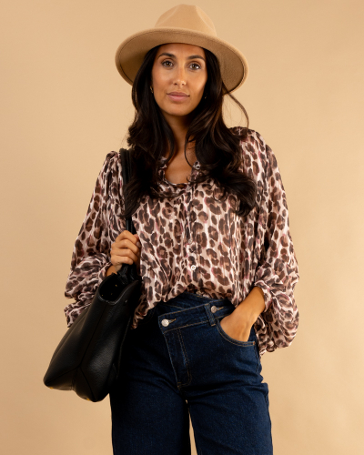 Blouse imprimé léopard
