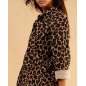 Chemise velours léopard feline