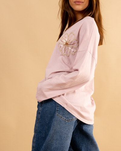 T-shirt fleurs