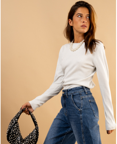 Pull col bateau lurex Pull col bateau lurex