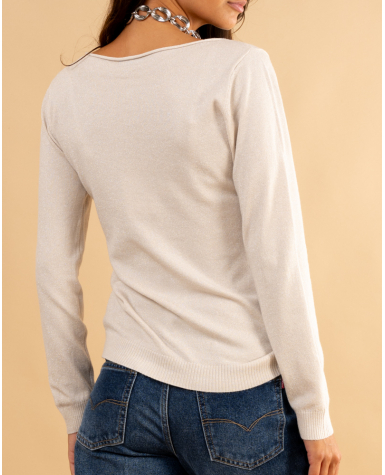 Pull col bateau lurex Pull col bateau lurex