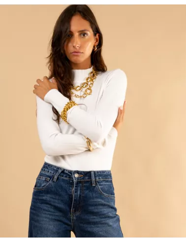 Pull col montant