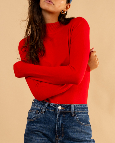 Pull col montant