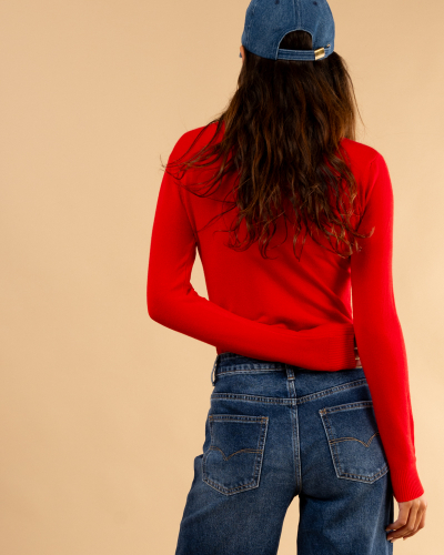 Pull col montant