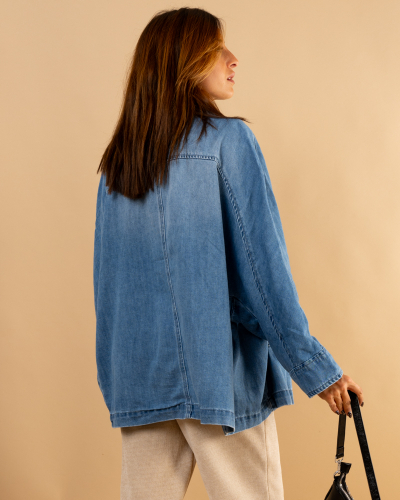 Veste jean oversize