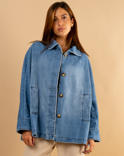 Veste jean oversize