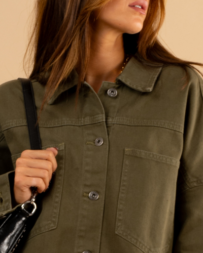 Veste crop oversize