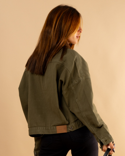 Veste crop oversize