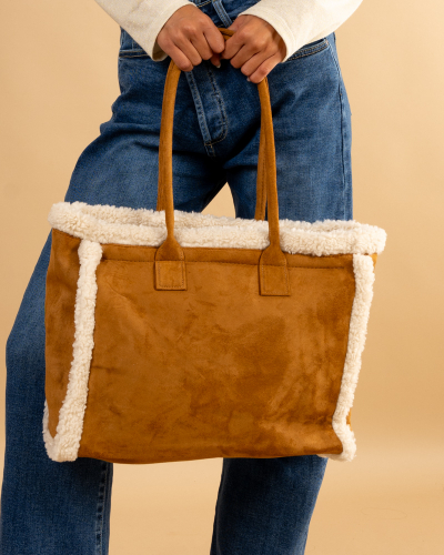 Sac cabas suédine