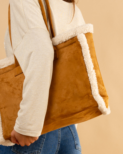 Sac cabas suédine