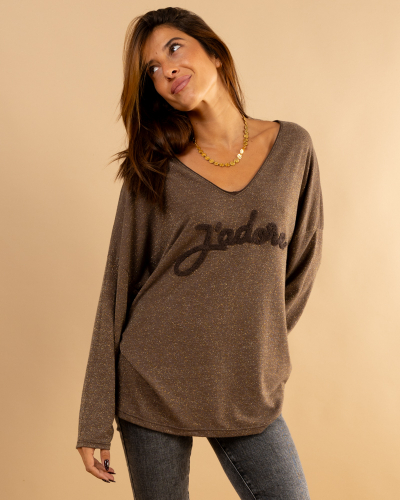 Top lurex j'adore