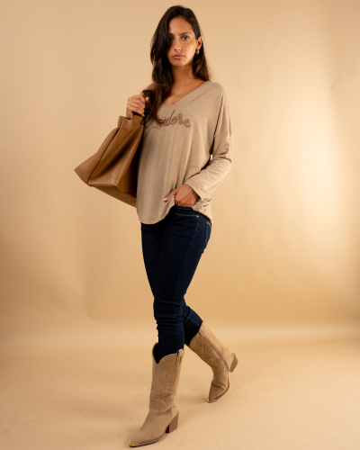 Top lurex j'adore