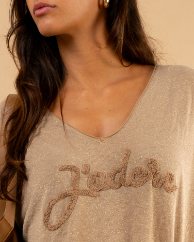 Top lurex j'adore