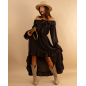 Robe longue volants